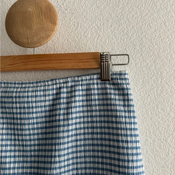 Lisa Says Gah Sisi Blue Gingham Mini Skirt - Picture 2 of 8